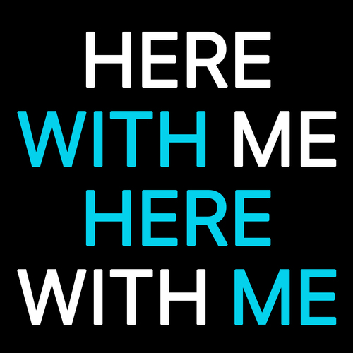 Here with Me (Marimba Cover) Cover Art Blurred Background