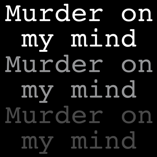 Murder on My Mind (Marimba Cover) Cover Art Blurred Background