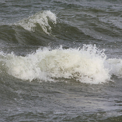 Heavy Lake Waves Cover Art Blurred Background