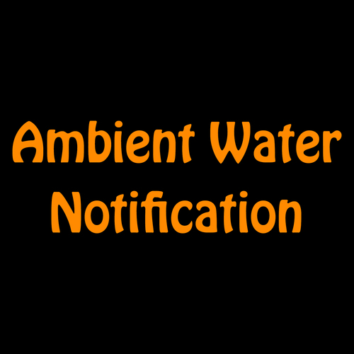Ambient Water Notification Cover Art Blurred Background