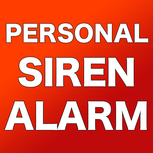 Personal Siren Alarm Cover Art Blurred Background