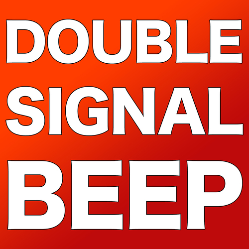 Double Signal Beep Cover Art Blurred Background