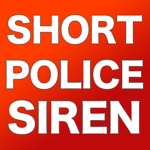 Short Police Siren Cover Art Blurred Background