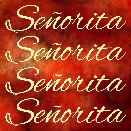 Señorita (Marimba Cover) Cover Art Blurred Background