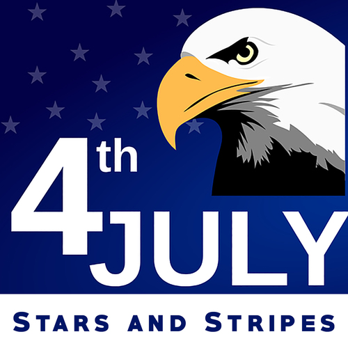 Stars and Stripes Cover Art Blurred Background