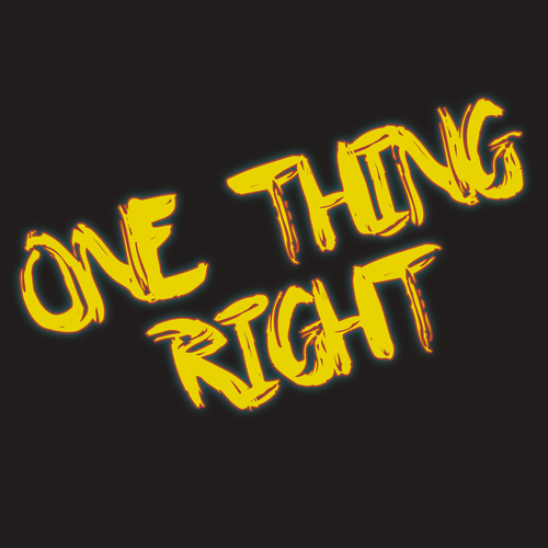 One Thing Right (Marimba Cover) Cover Art Blurred Background