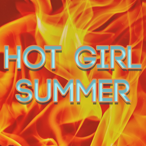 Hot Girl Summer (Marimba Cover) Cover Art Blurred Background