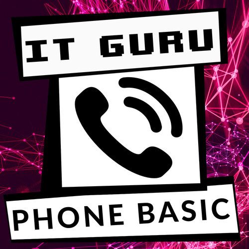 Phone Basic IT Guru Cover Art Blurred Background