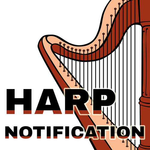 Harp Notification Cover Art Blurred Background