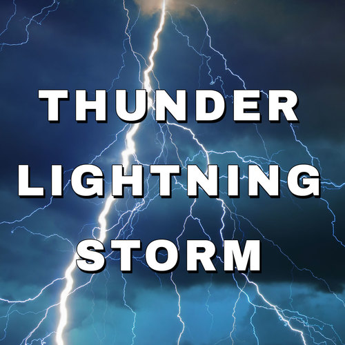 Thunder Lightning Storm Notification Cover Art Blurred Background