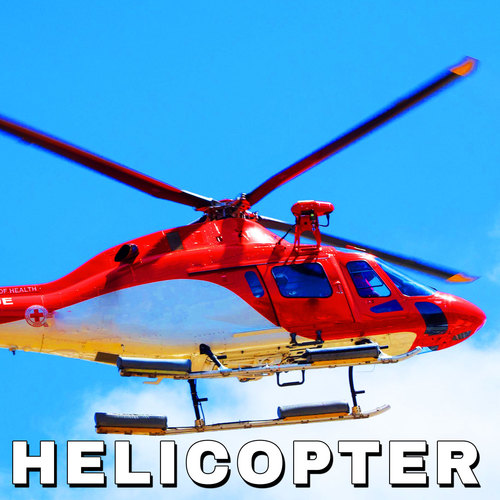 Helicopter Cover Art Blurred Background