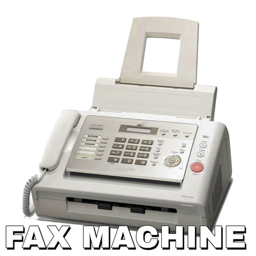 Fax Machine Cover Art Blurred Background