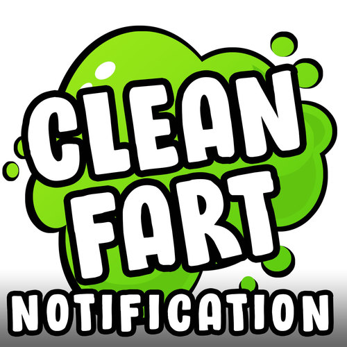 Clean Fart Notification Cover Art Blurred Background