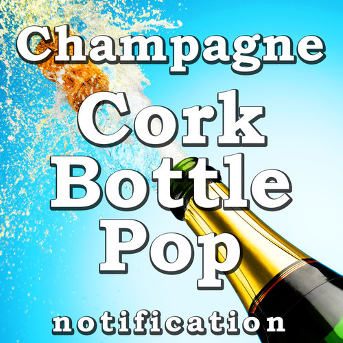Champagne Cork Bottle Pop (Notification) Cover Art Blurred Background
