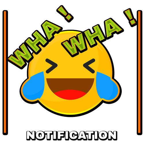 Wha! Wha! (Notification) Cover Art Blurred Background