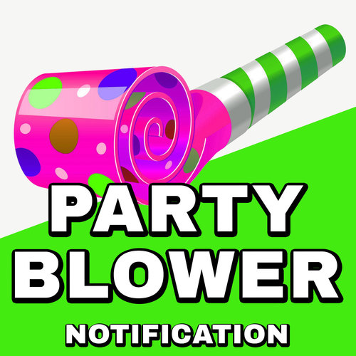 Party Blower (Notification) Cover Art Blurred Background