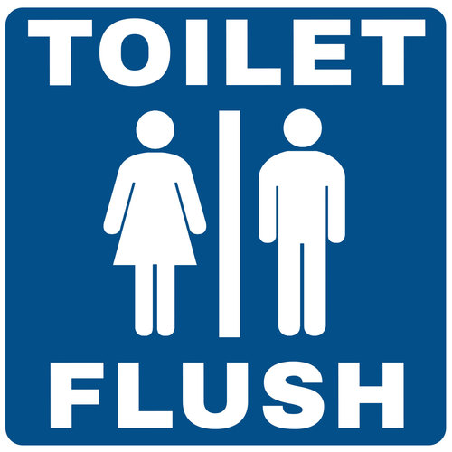 Toilet Flush Cover Art Blurred Background