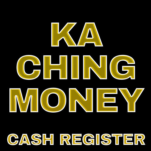 Ka Ching Money Cash Register Cover Art Blurred Background