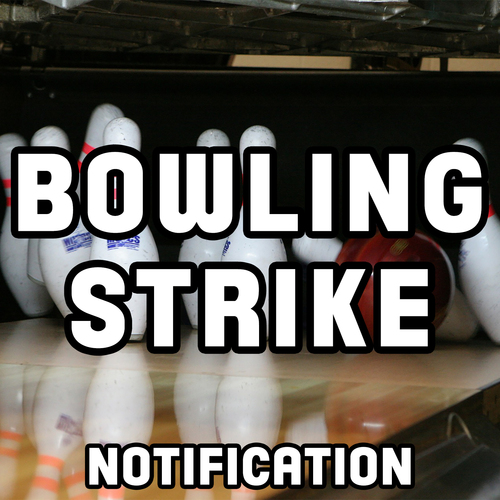 Bowling Strike Notification Cover Art Blurred Background