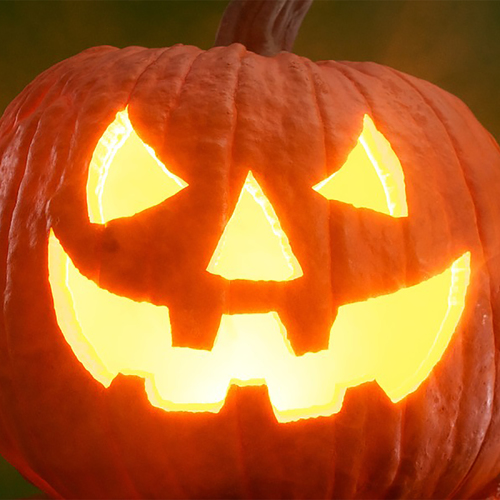 Halloween Dark Village Cover Art Blurred Background