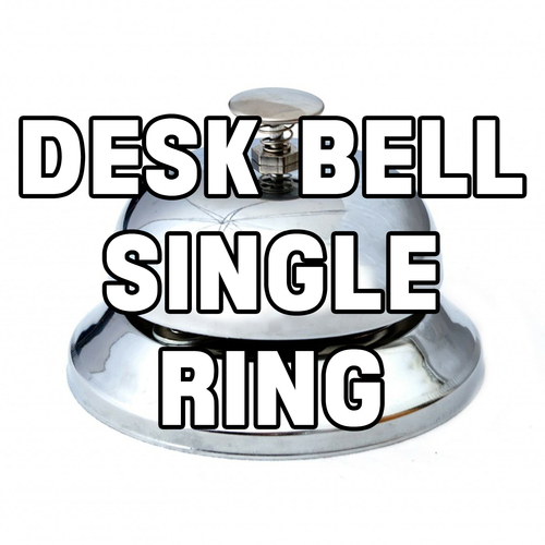Desk Bell Single Ring Cover Art Blurred Background