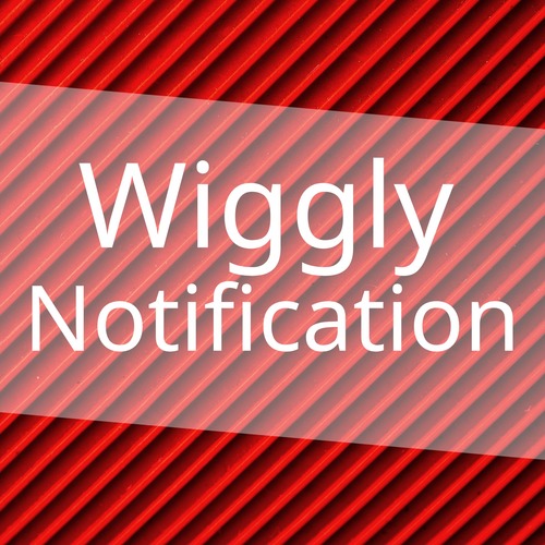 Wiggly Notification Cover Art Blurred Background