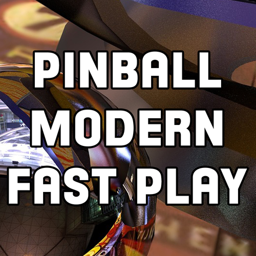 Pinball Modern Fast Play Bell Cover Art Blurred Background