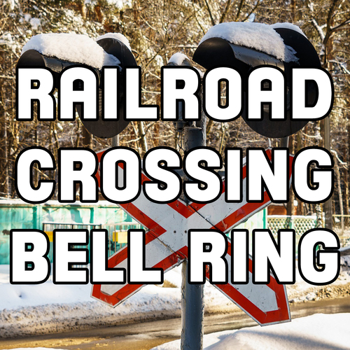 Railroad Crossing Bell Ring Cover Art Blurred Background