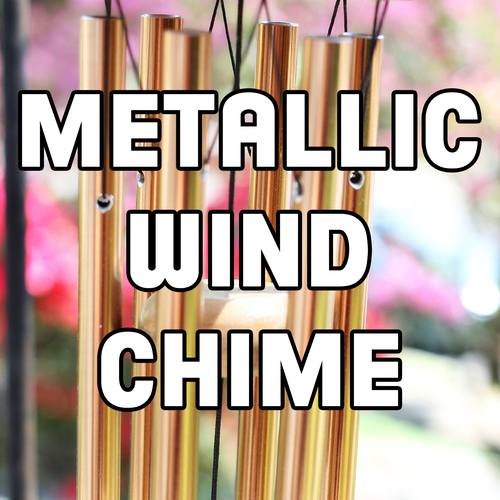 Metallic Wind Chime Cover Art Blurred Background