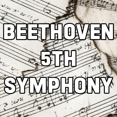 Beethoven: 5th Symphony Cover Art Blurred Background