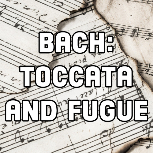 Bach: Toccata and Fugue in D Minor Cover Art Blurred Background