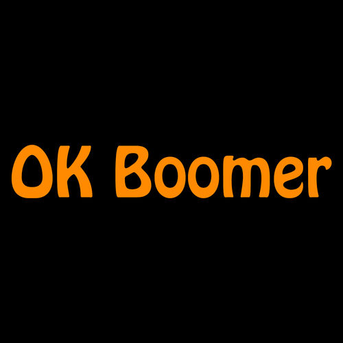 Ok Boomer Cover Art Blurred Background