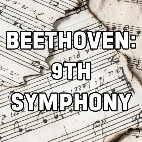 Beethoven: 9th Symphony Cover Art Blurred Background