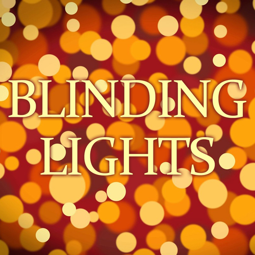 Blinding Lights (Marimba Cover Tuune) Cover Art Blurred Background