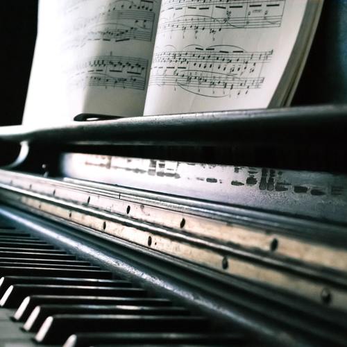 Calm Piano Cover Art Blurred Background