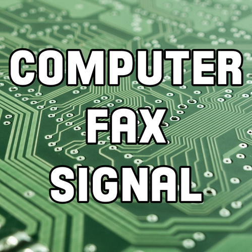 Computer Fax Signal Cover Art Blurred Background