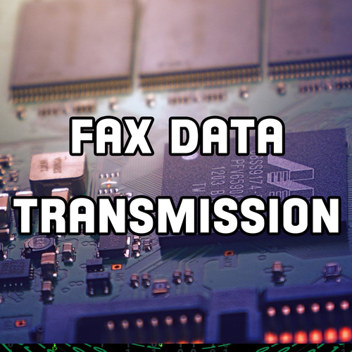 Fax Data Transmission Cover Art Blurred Background