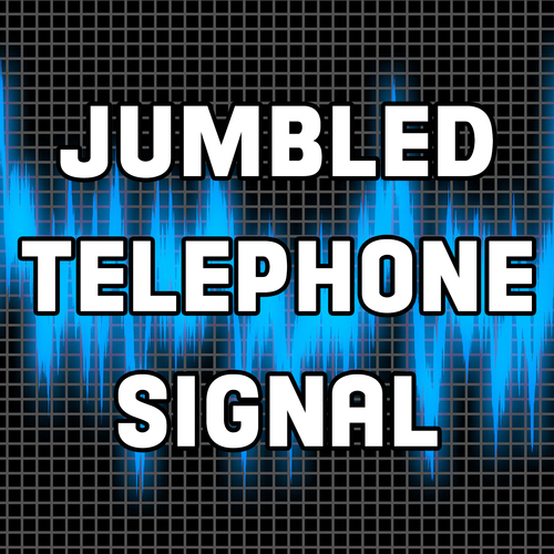 Jumbled Telephone Signal Cover Art Blurred Background