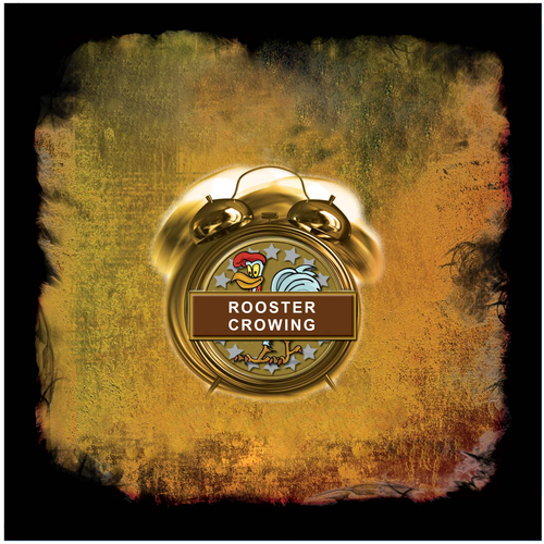 Rooster Crowing Cover Art Blurred Background