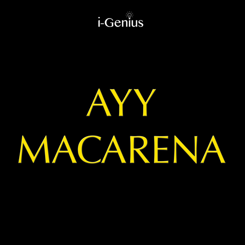 Ayy Macarena (Instrumental Cover) Cover Art Blurred Background