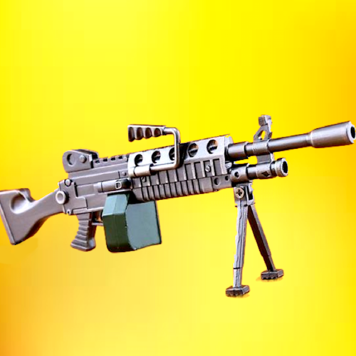 Machine Gun Cover Art Blurred Background