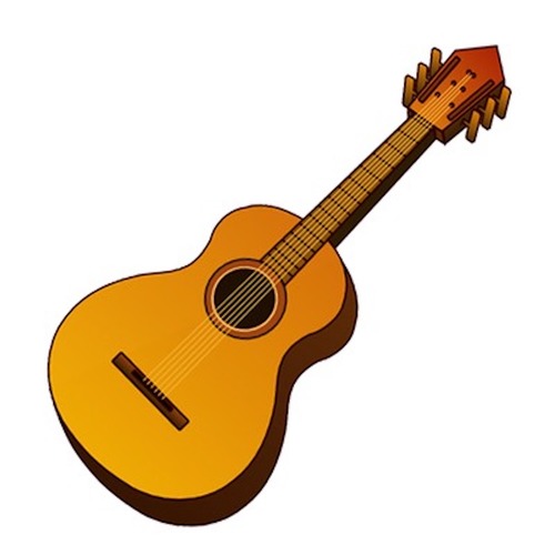 Guitar Strum D Major Cover Art Blurred Background
