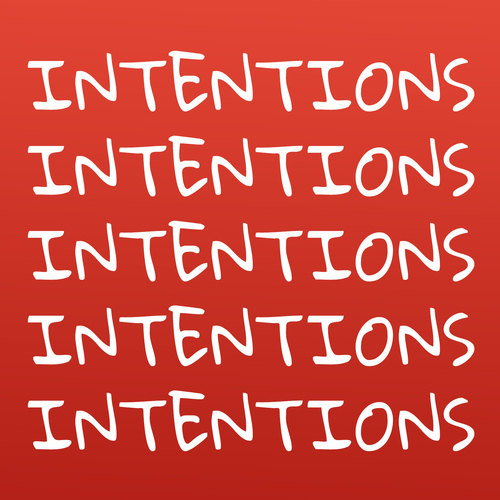 Intentions (Marimba Cover Tuune) Cover Art Blurred Background