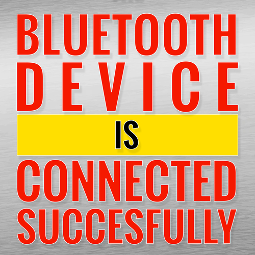 The Bluetooth Device Is Connected Successfully Cover Art Blurred Background