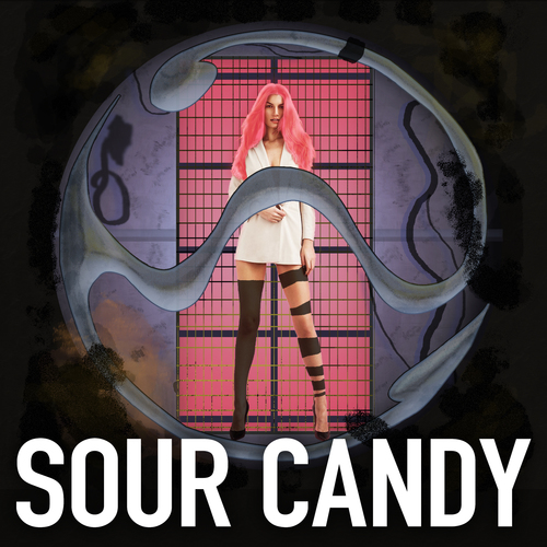 Sour Candy (Marimba Remix) [Cover] Cover Art Blurred Background