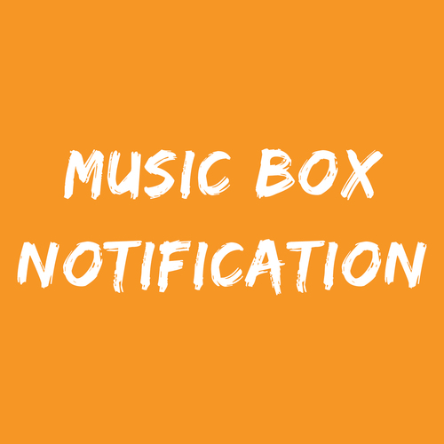 Music Box Notification Cover Art Blurred Background
