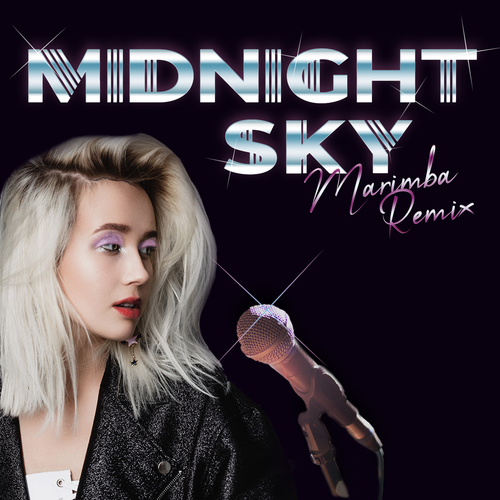 Midnight Sky (Marimba Remix) [Cover] Cover Art Blurred Background