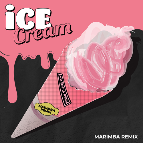 Ice Cream (Marimba Remix) [Cover] Cover Art Blurred Background