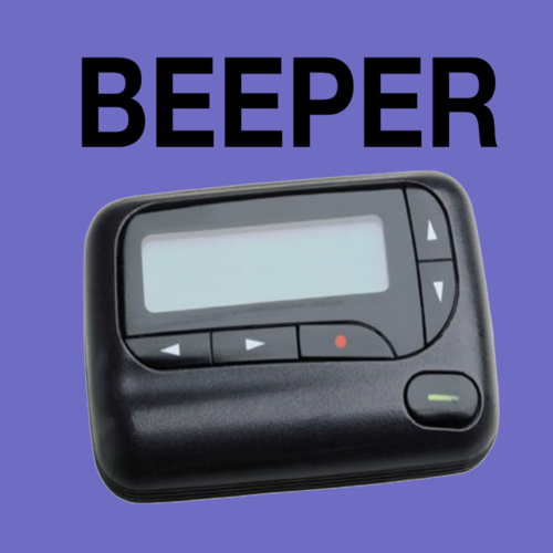Beeper Cover Art Blurred Background