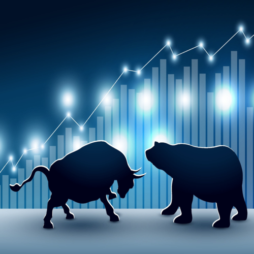 Stock Market Opening Bell Cover Art Blurred Background